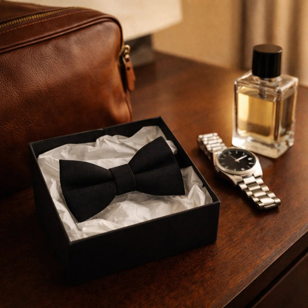 Nœud Papillon Coton Noir Style