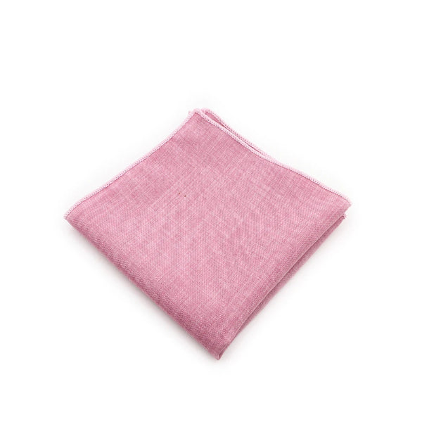 Pochette de Costume en Coton Rose