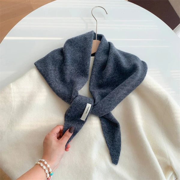 Écharpe Laine Bleu Ardoise