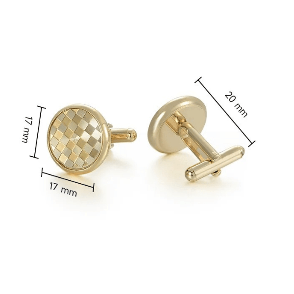 Boutons de Manchette Damier Taille