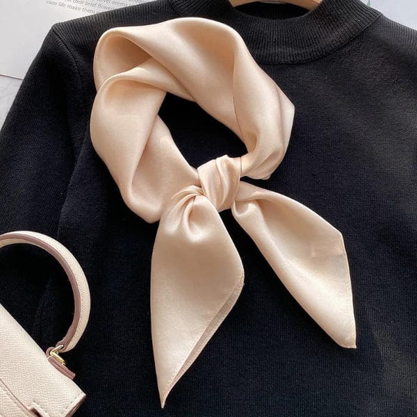 Foulard Carré Beige