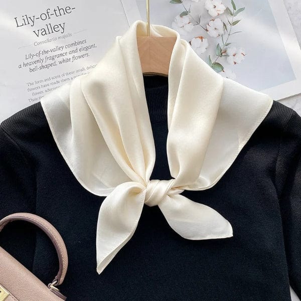 Foulard Carré Blanc