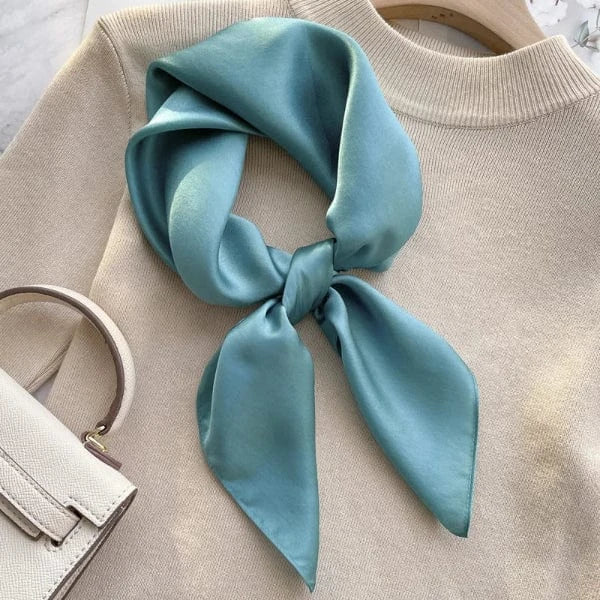 Foulard Carré Bleu Fumé