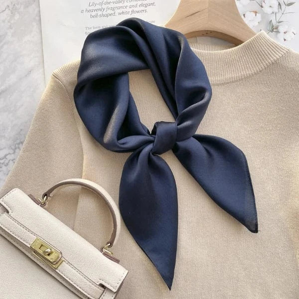 Foulard Carré Bleu Marine