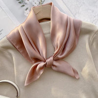 Foulard Carré Marron Clair
