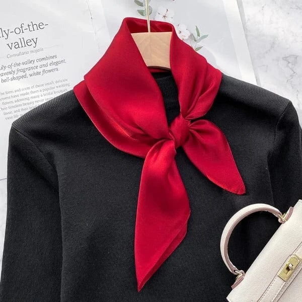 Foulard Carré Rouge