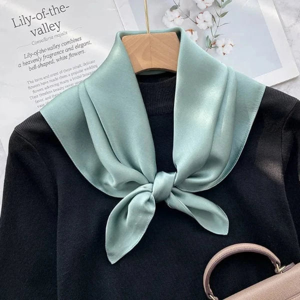 Foulard Carré Vert Pâle