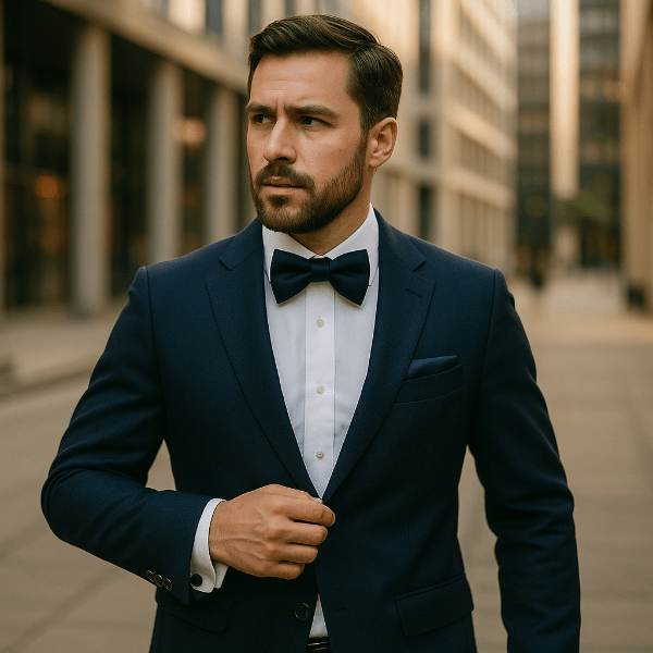 Nœud Papillon Bleu Marine lifestyle