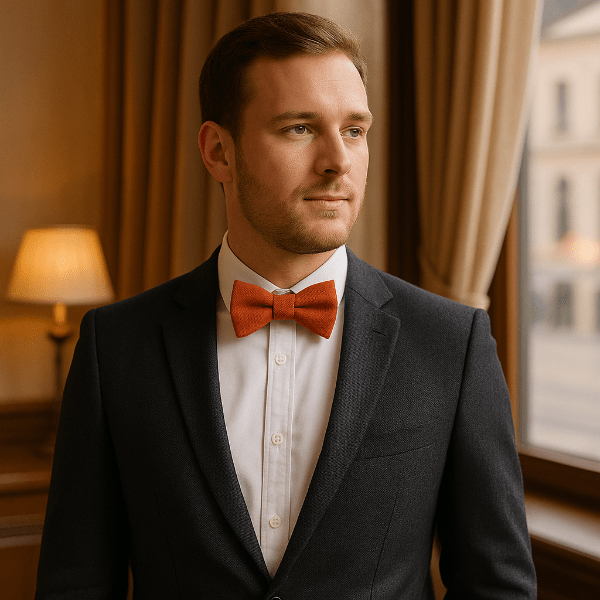 Nœud Papillon Coton Orange Liefstyle