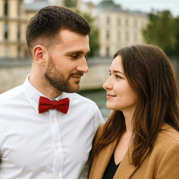 Nœud Papillon Coton Rouge Porter