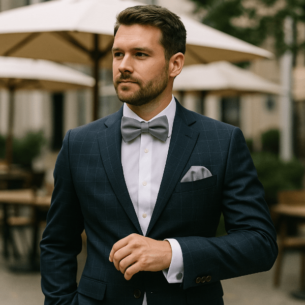 Nœud Papillon Gris Lifestyle