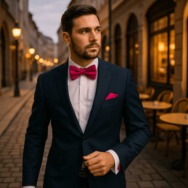 Nœud Papillon Rose Fuchsia Lifestyle