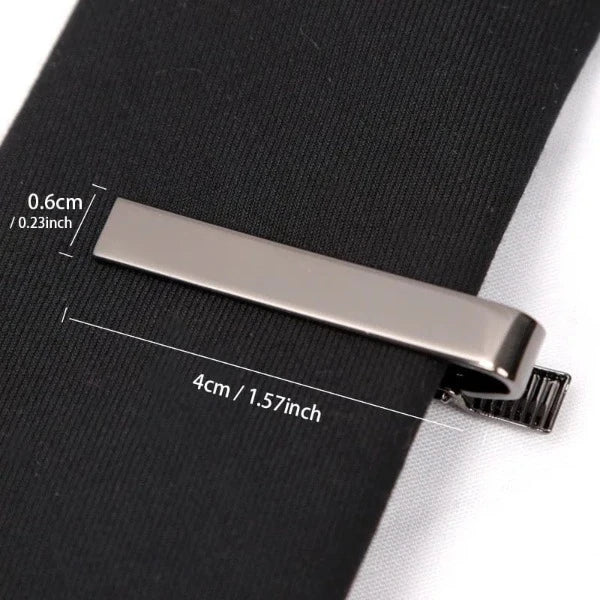 Petite Pince à Cravate Métallique