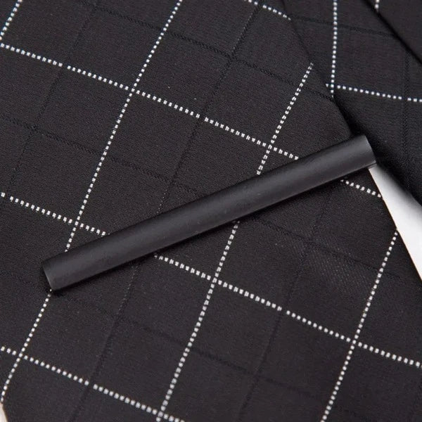 Pince à Cravate Zinc Noir