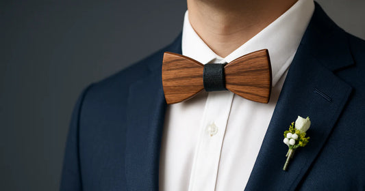 banniere-noeud-papillon-bois-mariage-noyer