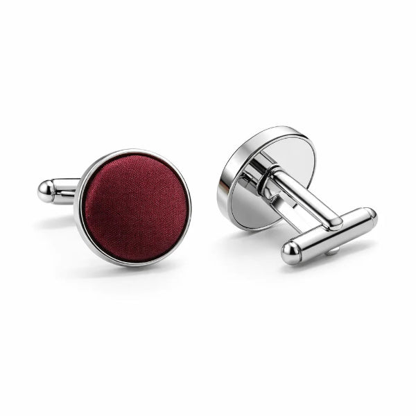 Boutons de Manchette Rouge Foncé