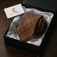 Cravate Coton Brun Noisette à Grands Carreaux Gift