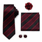Cravate Rayée Noir et Rouge