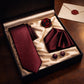 Cravate Rouge Foncé coffret