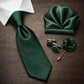 Cravate Vert Foncé Macro