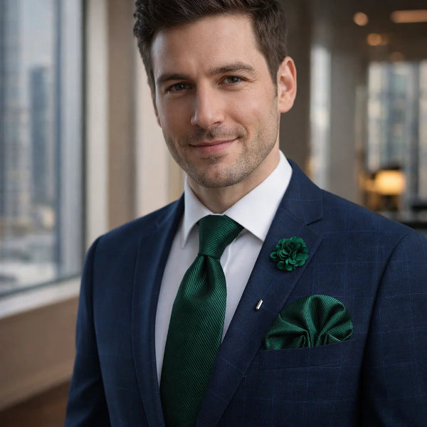 Cravate Vert Foncé Business