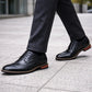 Derbies Brogues Homme Effet Cuir Noir Marche
