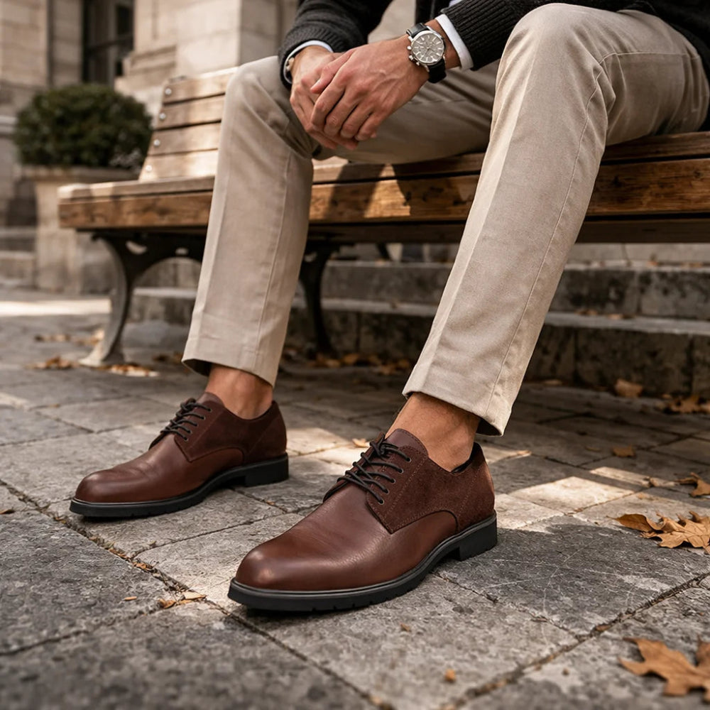 Derbies Homme Cuir Marron Assis