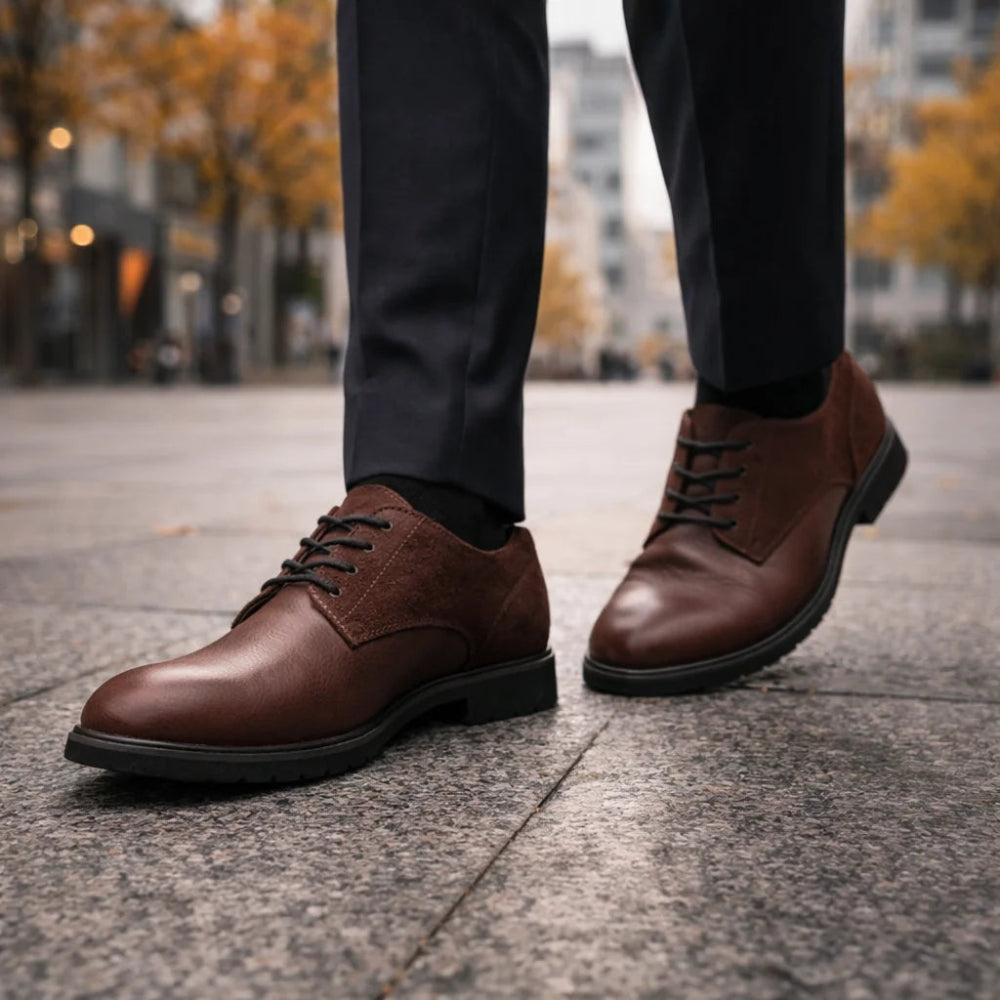 Derbies Homme Cuir Marron Marche