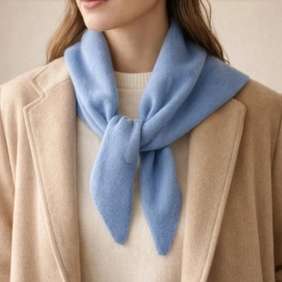 Écharpe Laine Bleu Mannequin