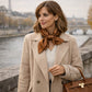 Foulard Carré Marron Parisien