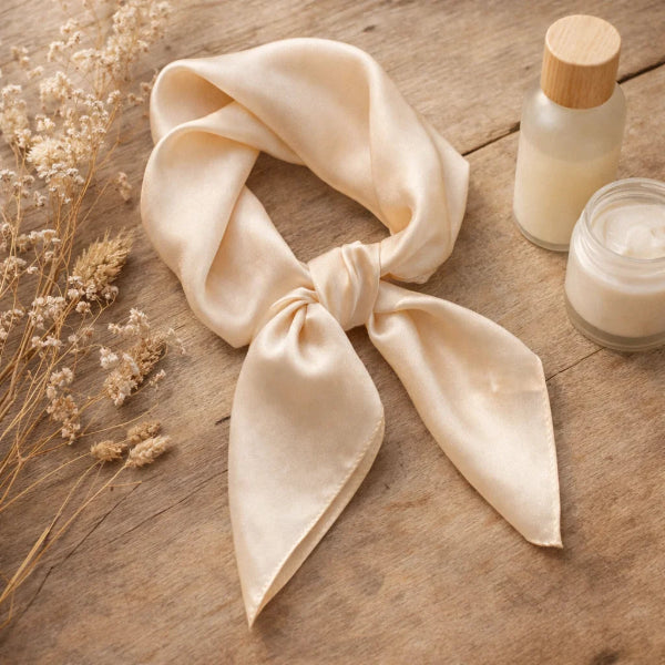 Foulard Carré Beige Natural