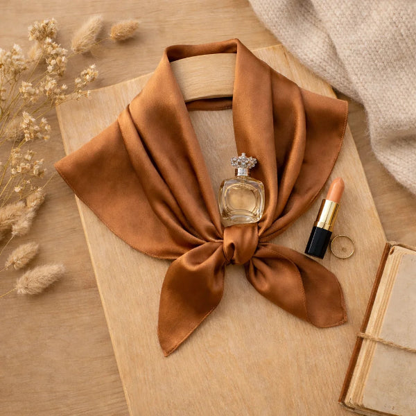 Foulard Carré Marron natural Chic