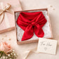 Foulard Carré Rouge Gift