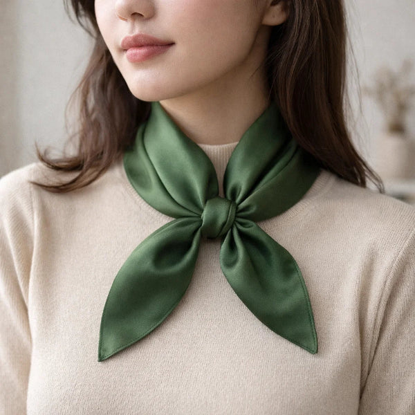 Foulard Carré Vert Porter