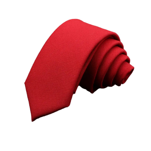 Cravate Coton Rouge