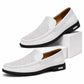 Mocassin Homme Cuir Blanc Perforé Support
