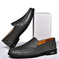 Mocassin Homme Cuir Gris 02