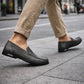 Mocassin Homme Cuir Gris Urbain