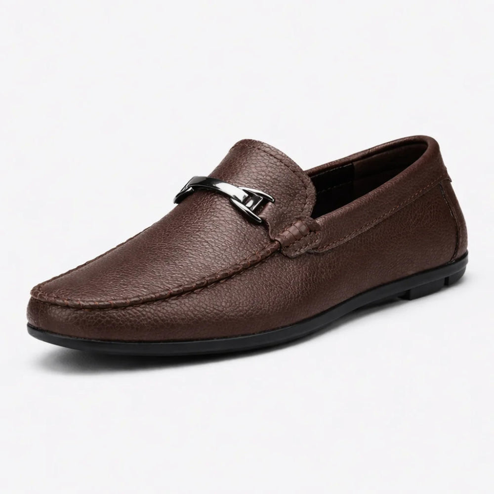 Mocassin Homme Cuir Marron à Mors