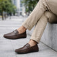 Mocassin Homme Cuir Marron à Mors decontracter