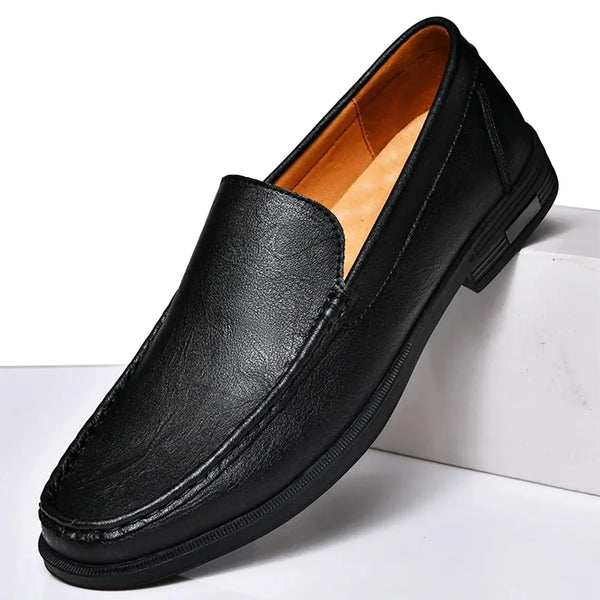 Mocassin Homme Cuir Noir