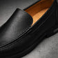 Mocassin Homme Cuir Noir Macro