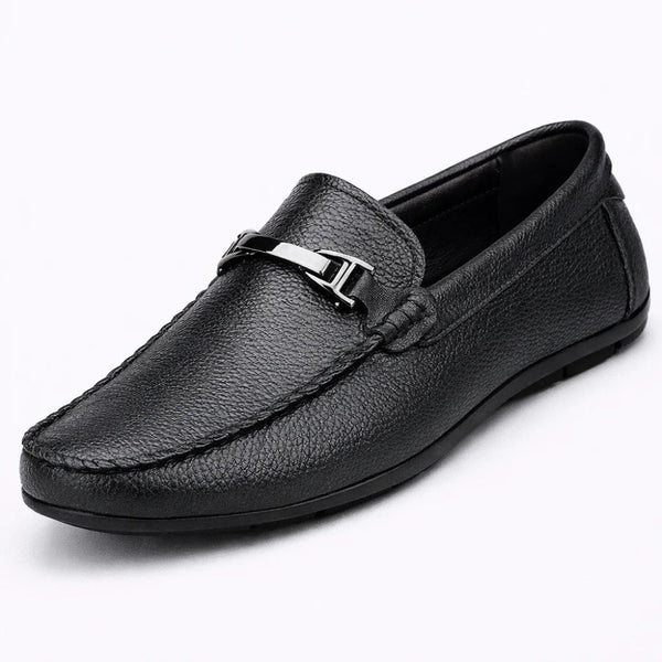 Mocassin Homme Cuir Noir à Mors