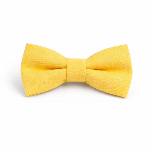Nœud Papillon Coton Jaune