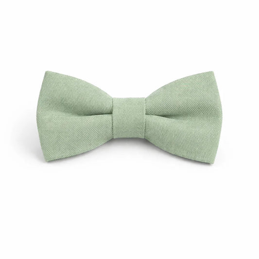 Nœud Papillon Coton Vert Sauge