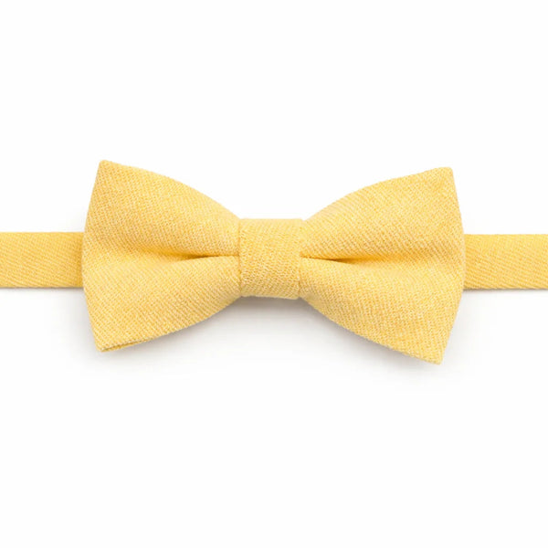 Nœud Papillon Enfant Coton Jaune
