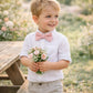 Nœud Papillon Enfant Coton Rose Porter