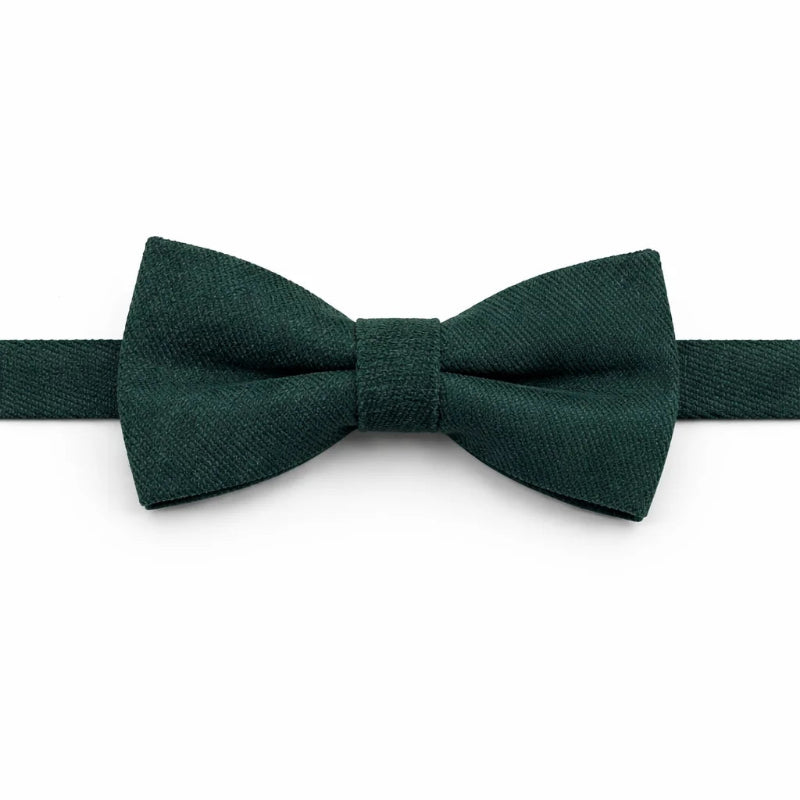 Nœud Papillon Enfant Coton Vert Foncé