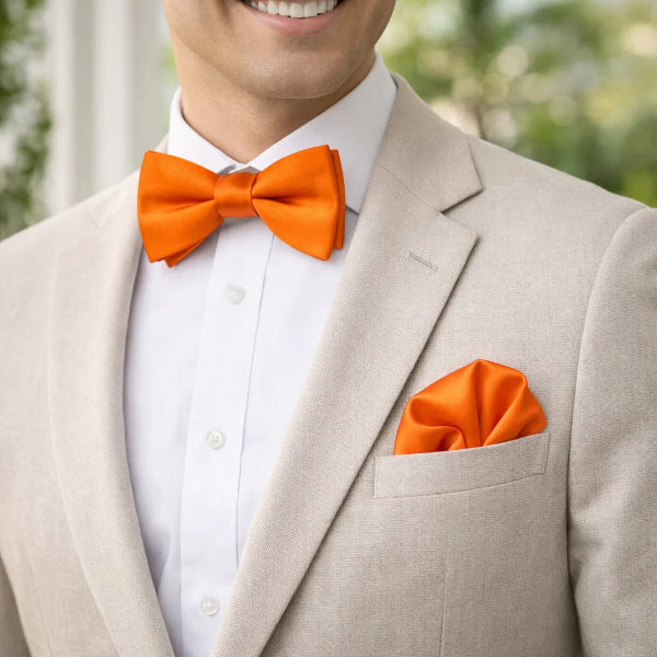 Nœud Papillon Orange Elegant