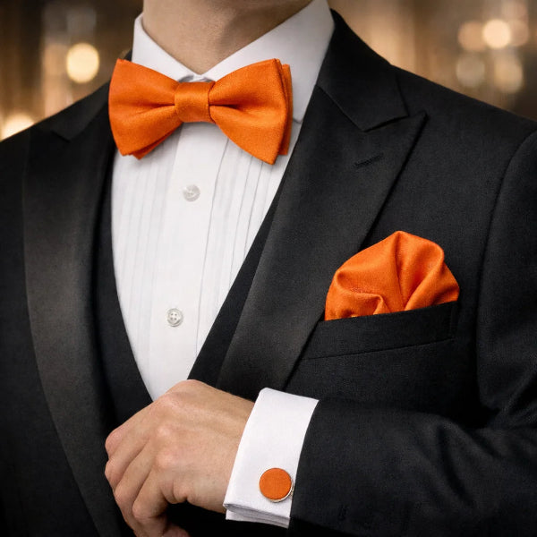 Nœud Papillon Orange Soirée